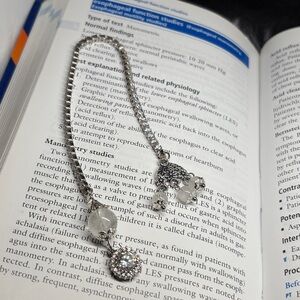 Vintage Element Bookmark with 925 Sterling Silver and Moonstone